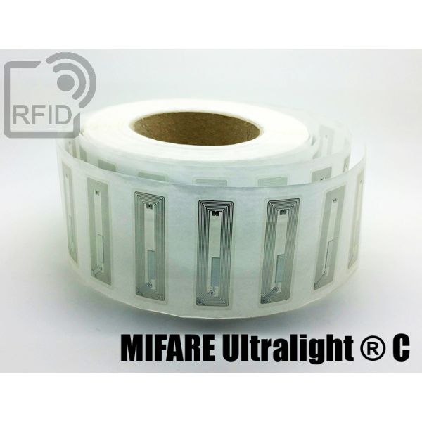 EH20C47 Etichette RFID trasparente 56 x 18 mm NFC Mifare Ultralight ® C swatch