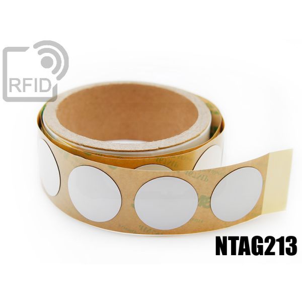 ES04C67 Etichette RFID antimetallo diam. 30 mm NFC ntag213 thumbnail