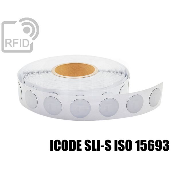ES18C52 Etichette RFID antimetallo diam. 35 mm ICode SLI-S iso 15693 swatch