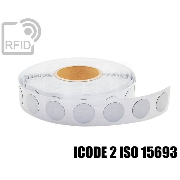 ES19C51 Etichette RFID antimetallo diam. 18 mm ICode 2 iso 15693 swatch