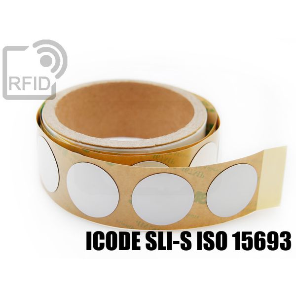 ES23C52 Etichette RFID antimetallo diam. 25 mm ICode SLI-S iso 15693 swatch