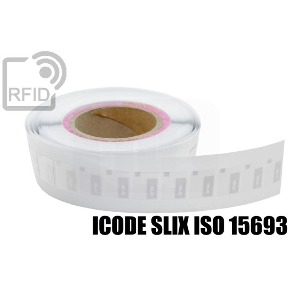 ES28C53 Etichette tessili RFID 20 x 25 mm nylon ICode SLIX iso 15693 swatch