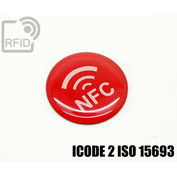 ES30C51 Etichette RFID resina diam. 25 mm ICode 2 iso 15693 swatch