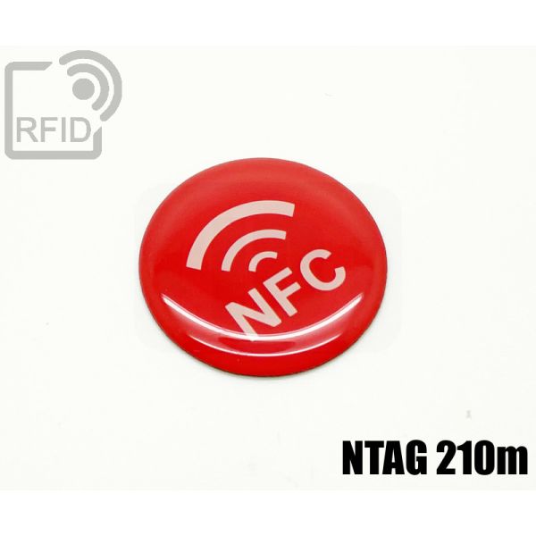ES30C78 Etichette RFID resina diam. 25 mm NFC NTAG 210m thumbnail