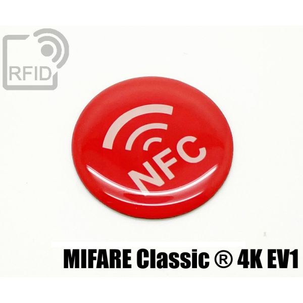 ES31C09 Etichette RFID resina diam. 30 mm Mifare Classic ® 4K Ev1 swatch