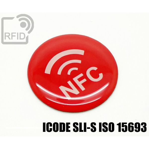 ES35C52 Etichette RFID resina diam. 35 mm ICode SLI-S iso 15693 swatch