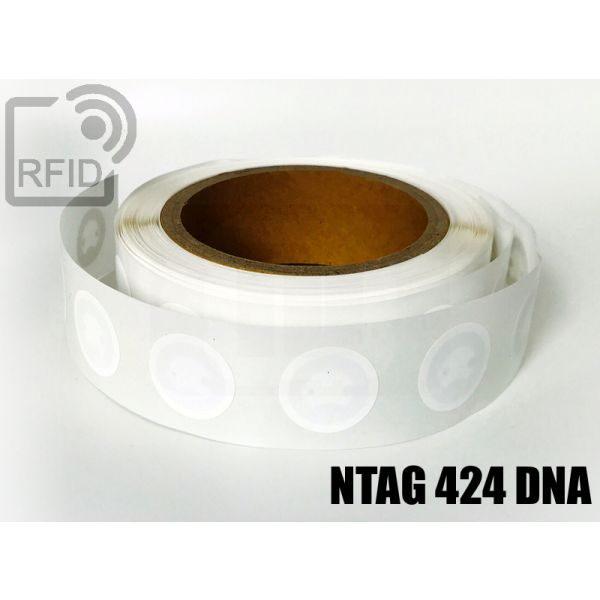 ET02C88 Etichette RFID Diam. 30 mm NFC ntag 424 DNA swatch