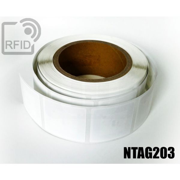 ET11C35 Etichette RFID 44 x 44 mm NFC Ntag203 thumbnail