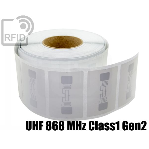 ET13C81 Etichette RFID 85 x 54 mm UHF 868 MHz Class1 Gen2 swatch