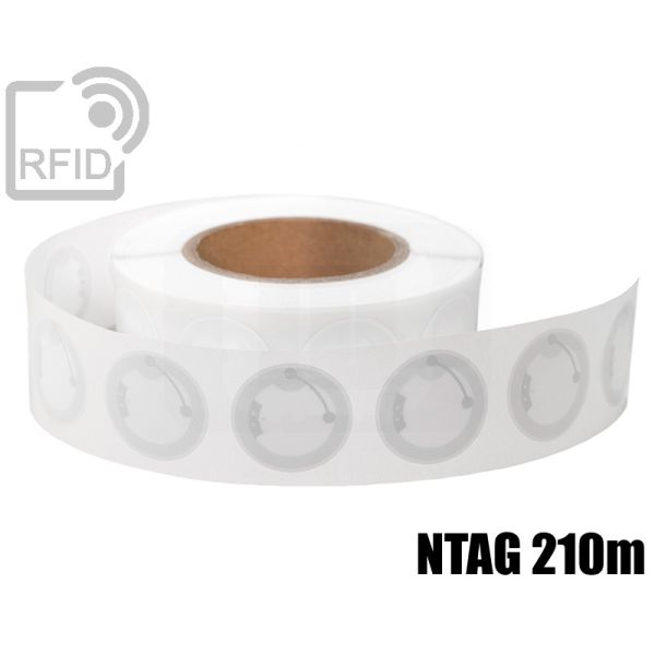 ET23C78 Etichette RFID Diam. 38 mm NFC ntag 210m swatch