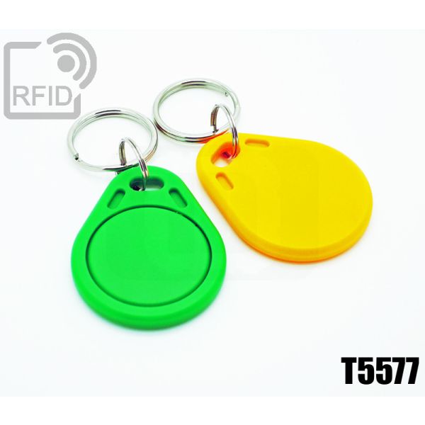 KY01C40 Portachiavi tag RFID piatto T5577 swatch