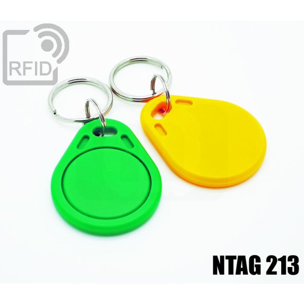 KY01C67 Portachiavi tag RFID piatto NFC ntag213 swatch