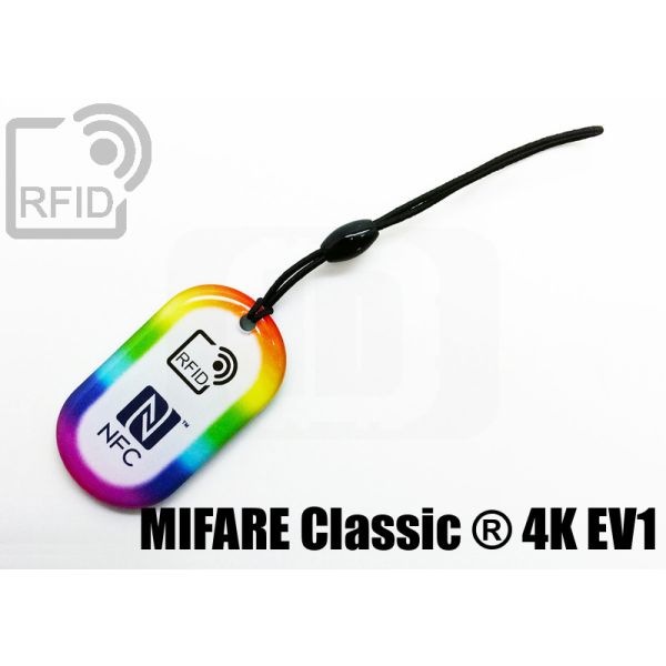 KY04C09 Portachiavi RFID ovale Mifare Classic ® 4K Ev1 swatch