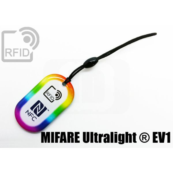 KY04C46 Portachiavi RFID ovale NFC Mifare Ultralight ® EV1 swatch
