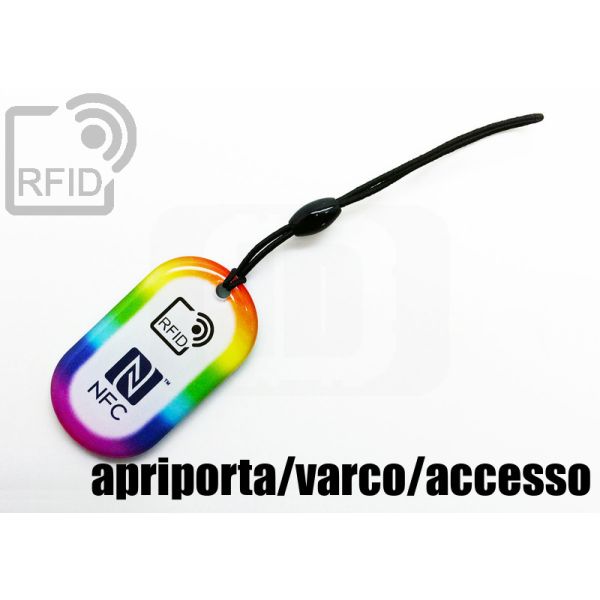 KY04C71 Portachiavi RFID ovale apriporta-varco-accesso thumbnail