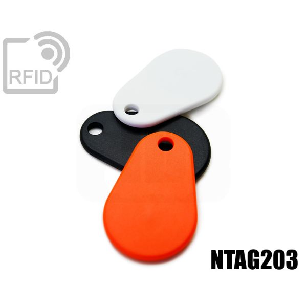 KY06C35 Portachiavi RFID TPU NFC Ntag203 swatch