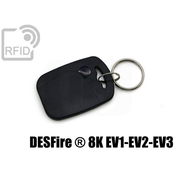 KY07C50 Portachiavi tag RFID abs NFC Desfire ® 8K EV1-EV2-EV3 swatch