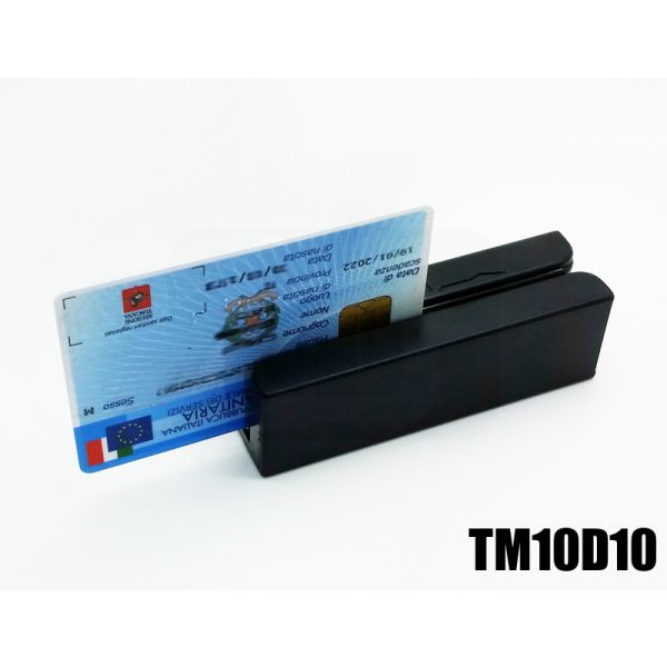 TM10D10 Lettore banda magnetica Tessera Sanitaria Tracce 1 2 3 USB thumbnail