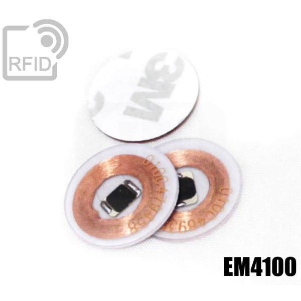 TR01C16 Dischi adesivo RFID trasparenti EM4100 swatch