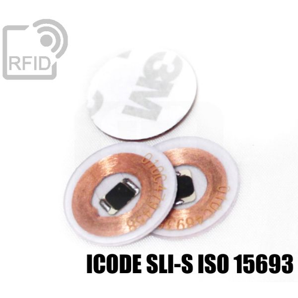 TR01C52 Dischi adesivo RFID trasparenti ICode SLI-S iso 15693 thumbnail