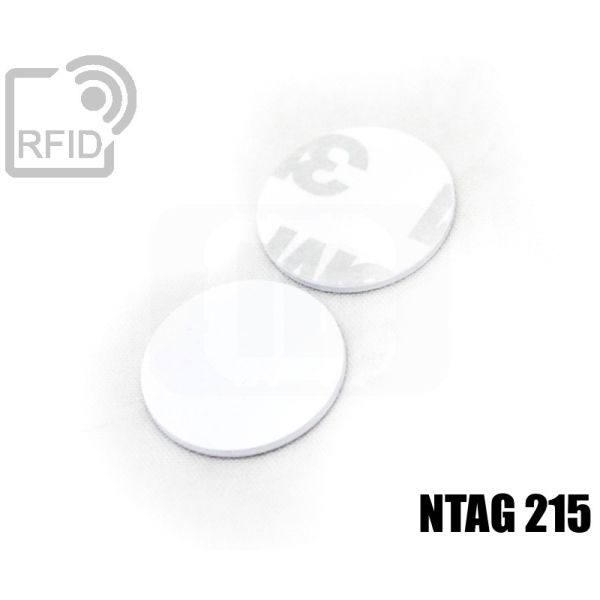TR02C73 Dischi adesivo RFID PVC NFC ntag215 thumbnail