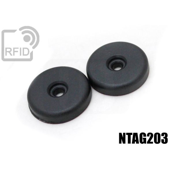 TR06C35 Dischetti RFID 30mm ABS vite/adesivo NFC Ntag203 thumbnail