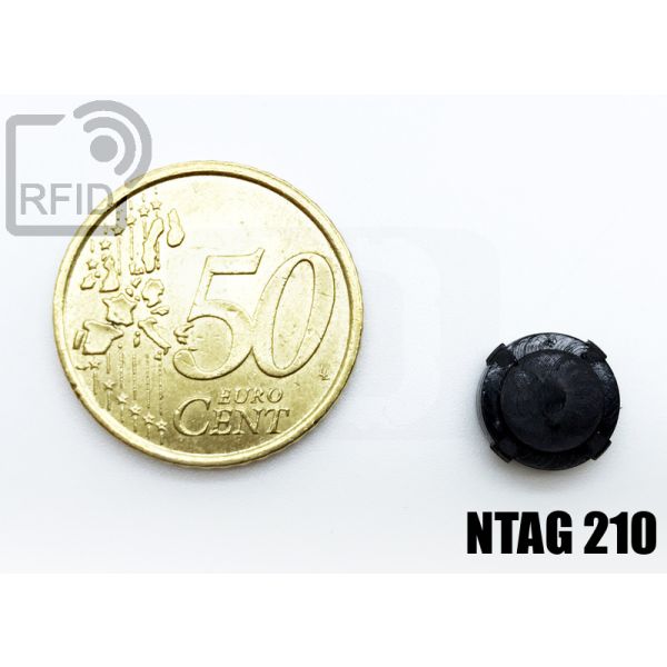 TR18C74 Tag circolare RFID miniaturizzato NFC ntag210 thumbnail