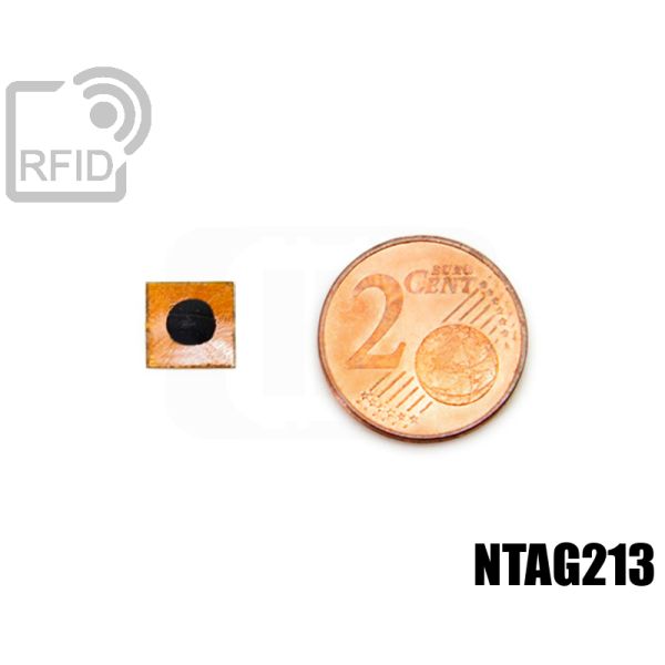 TR33C67 Tag piccolo RFID film 7 x 7 mm NFC ntag213 thumbnail