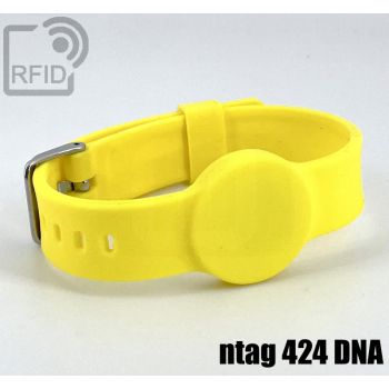 BR34C88 Braccialetti RFID silicone fibbia 16 mm NFC ntag 424 DNA small