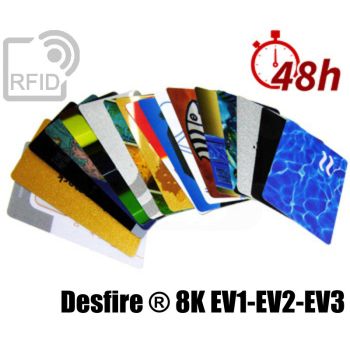 CR03C50 Tessere card stampa 48H RFID NFC Desfire ® 8K EV1-EV2-EV3 small