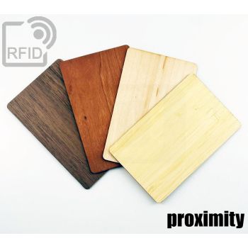 CR05C76 Cartes RFID en bois proximity small