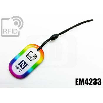 KY04C84 Portachiavi RFID ovale NFC Mifare Ultralight ® AES small